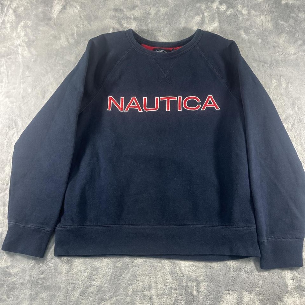 Navy‎ blue Nautica crewneck sweatshirt